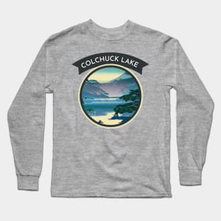 Cool Vintage Colchuck Lake For Mountain Hiking Backpacker Lover Long Sleeve T-Shirt